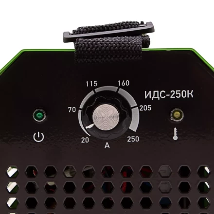 Инверторный аппарат дуговой сварки ИДС-250K, 250 А, ПВ 80%, диаметр электрода 1,6-5 мм Сибртех 94396 купить в Сургуте