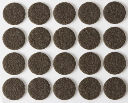Накладки STAYER &quot;COMFORT&quot; на мебельные ножки, самоклеящиеся, фетровые, коричневые, круглые - диаметр 16 мм, 20 шт 40910-16 купить в Сургуте