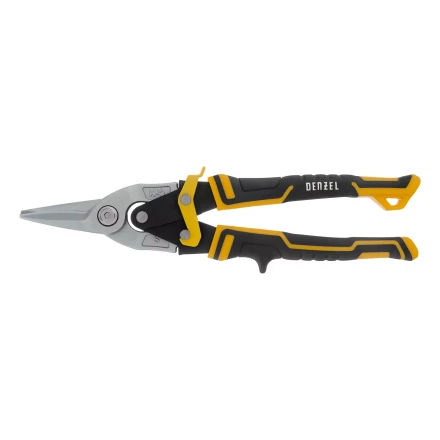 Ножницы по металлу Denzel 78370, 270 мм, прямой рез, сталь-CrMo, трехкомпонентные рукоятки купить в Сургуте
