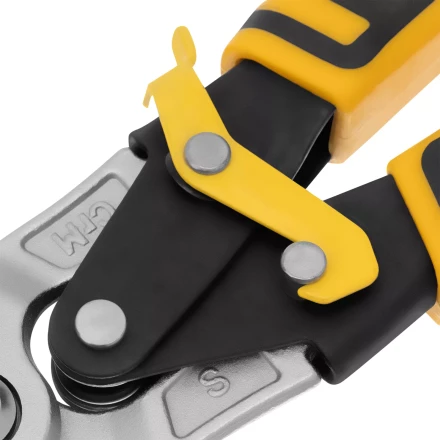 Ножницы по металлу Denzel 78370, 270 мм, прямой рез, сталь-CrMo, трехкомпонентные рукоятки купить в Сургуте