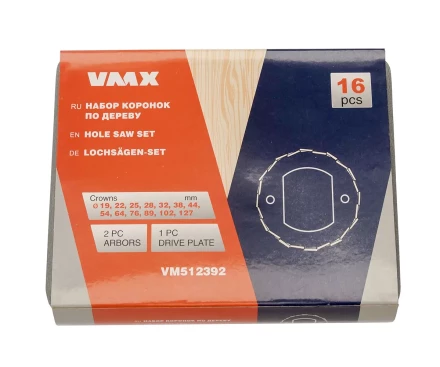 Набор коронок по дереву 16 пред. VMX 512392 купить в Сургуте
