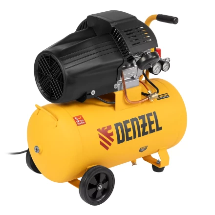 Компрессор воздушный прям. привод Denzel DCV1800/50 58168, 1,8 кВт, 50 литров, 320 л/мин купить в Сургуте