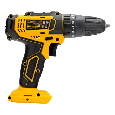 Дрель-шуруповерт аккумуляторная ударная Denzel CID-18-0, Li-Ion, 18 В 26136 купить в Сургуте