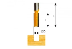 Фреза пазовая прямая ф8х26мм хв. 8мм Энкор 46022