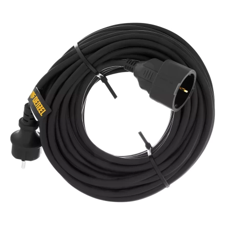 Удлинитель-шнур силовой Denzel Top Series 37420, КГТТ, 20м, 1 розетка, 3 x 1,5 мм, 3 м купить в Сургуте