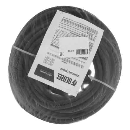 Удлинитель-шнур силовой Denzel Top Series 37420, КГТТ, 20м, 1 розетка, 3 x 1,5 мм, 3 м купить в Сургуте