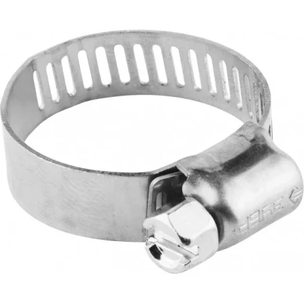 Хомуты ЗУБР &quot;ЭКСПЕРТ&quot;, нерж. сталь, просечная лента 8 мм, 10-16 мм, 5 шт 37811-10-16-5 купить в Сургуте