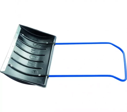 Движок для снега 750 х 405 х 1,1 мм пластиковый П-образная ручка СИБРТЕХ 61594 купить в Сургуте