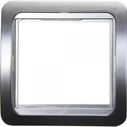 Панель СВЕТОЗАР &quot;ГАММА&quot; накладная, цвет светло-серый металлик, 1 гнездо SV-54145-SM купить в Сургуте