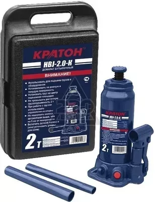 Домкрат бутылочный Кратон HBJ-2.0-K в кейсе 2 30 01 003 купить в Сургуте