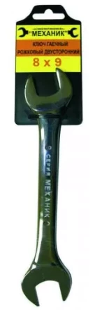 Ключ гаечный рожковый двусторонний 8х9 26008 купить в Сургуте