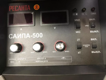 Полуавтоматический сварочный аппарат инверторный Ресанта САИПА-500 купить в Сургуте