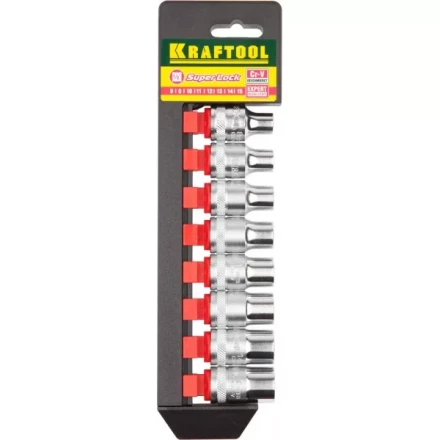 Набор KRAFTOOL &quot;EXPERT QUALITAT&quot; Торцовые головки &quot;SUPER LOCK&quot;, 1/2&quot;, 8-15мм, 8 предметов 27863-H8_z01 купить в Сургуте