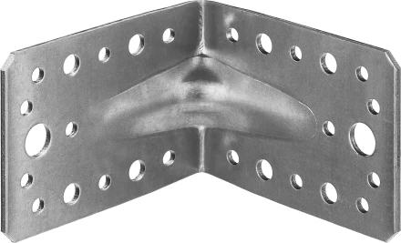 ЗУБР УКУ-2.5, 65 x 90 x 90 x 2.5 мм, цинк, усиленный крепежный уголок (31011-90) купить в Сургуте