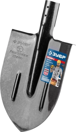 ЗУБР ПРОФИ-5, 375 х 210 мм, полотно рессорная сталь 1.6 мм закалено, c ребрами жесткости, без черенка, тип ЛКО, штыковая лопата, Профессионал (39450) купить в Сургуте