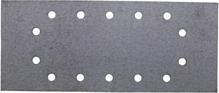 Лист шлиф. универсал. URAGAN с покрытием стеарата цинка, 14 отверстий по кругу, для ПШМ, P100, 115х280мм, 50шт 907-23104-100-50 купить в Сургуте