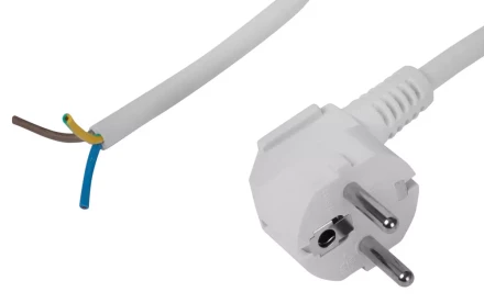 Шнур СВЕТОЗАР с вилкой соединительный для электроприборов, 2 м, 3600 Вт, 3*0.75кв.мм SV-55143-2 купить в Сургуте