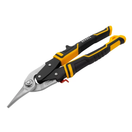 Ножницы по металлу Denzel, 270 мм, прямой и левый рез, сталь-СrMo, трехкомпонентные рукоятки, 78372 купить в Сургуте