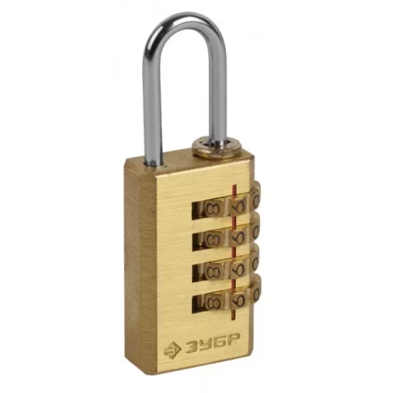 Замок ЗУБР &quot;ЭКСПЕРТ&quot; навесной мини, кодовый, 4 диска 37118-2_z01 купить в Сургуте