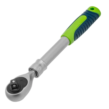 Ключ-трещотка телескопический 1/2&quot;, 300-430 мм, 72 зуба, с быстрым сбросом// Сибртех 14077 купить в Сургуте