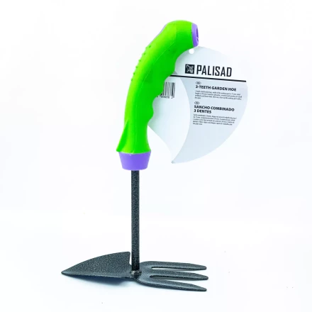 Мотыжка комбинированная Palisad 623778, профиль &quot;лепесток&quot; и 3-зубая, защ. покр, обрез. эргономичная рукоятка купить в Сургуте