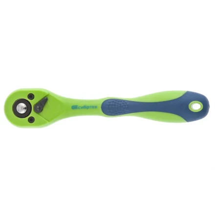 Ключ трещотка двухкомпонентная рукоятка 3/8 СИБРТЕХ артикул 14008 купить в Сургуте