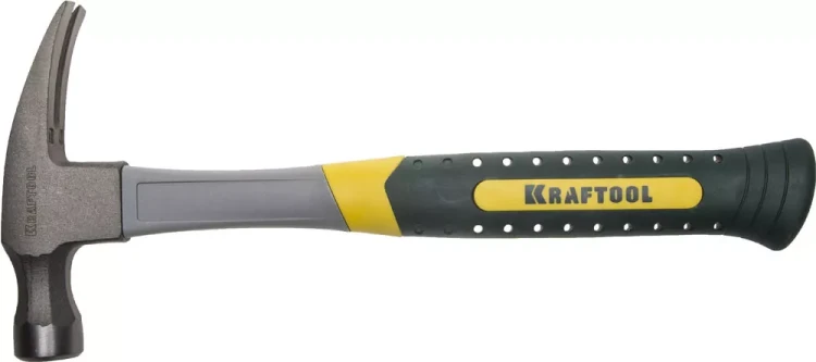 Молоток-гвоздодер RIP 450 г с фиберглассовой рукояткой, KRAFTOOL 20281-450 20281-450 купить в Сургуте