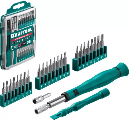 Набор Precision-28: для точных работ и всех видов мобильных устройств, двухкомпонентная рукоятка, Сr-V 25677 купить в Сургуте