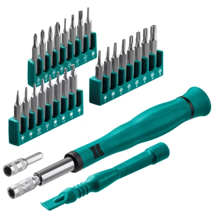 Набор Precision-28: для точных работ и всех видов мобильных устройств, двухкомпонентная рукоятка, Сr-V 25677 купить в Сургуте