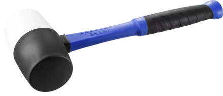 Киянка ЗУБР ЭКСПЕРТ резиновая чёрная с фиберглассовой рукояткой серия ПРОФЕССИОНАЛ купить в Сургуте