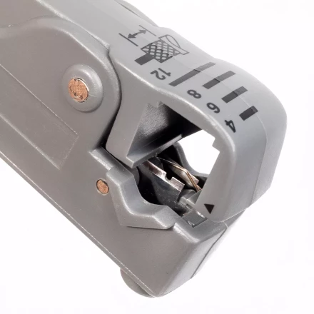 Стриппер КВТ КС-332 для снятия изоляции с коаксиального кабеля (85449) купить в Сургуте