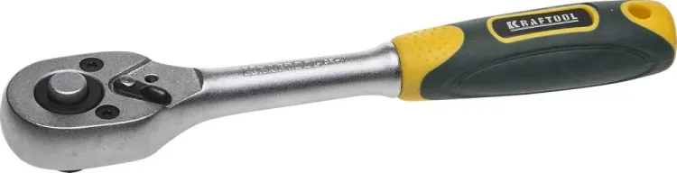 Трещотка для торцовых головок KRAFTOOL "EXPERT", Сr-V сталь, 72 зубца, 1/4" 27791-1/4_z02 купить в Сургуте