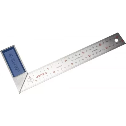 Угольник ЗУБР &quot;ЭКСПЕРТ&quot; столярный, гравированная шкала, алюминиевая рукоятка, нержавеющее полотно 37мм, 300мм 34393-30 купить в Сургуте