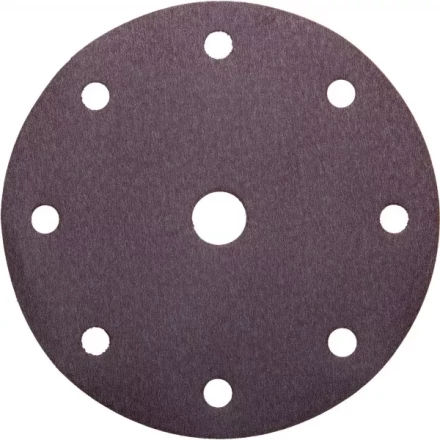 Круг шлифовальный URAGAN &quot;Универсальный водостойкий с покрытием стеарата цинка&quot; на липучке, 9 отв., P240, 150мм, 5шт 907-44114-240-05 купить в Сургуте