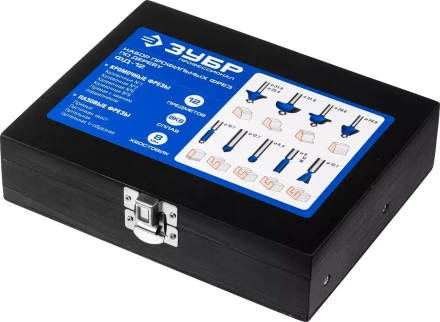 ЗУБР 12 шт, набор профильных фрез по дереву, Профессионал (28796-H12) купить в Сургуте