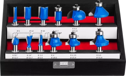 ЗУБР 12 шт, набор профильных фрез по дереву, Профессионал (28796-H12) купить в Сургуте