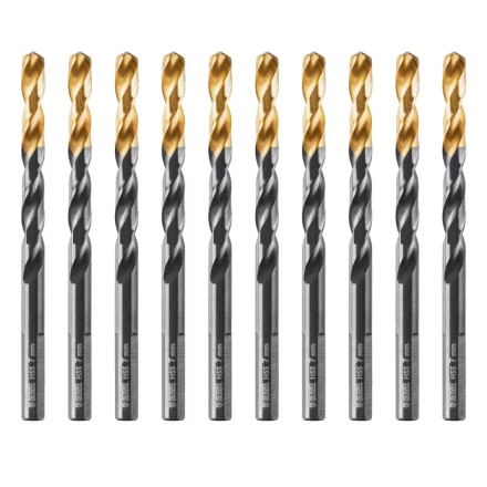 Сверло по металлу, 7 мм, HSS-Tin, Golden Tip, 10 шт. Denzel 717217 купить в Сургуте