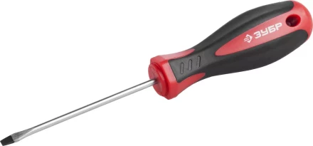 Отвертка ЗУБР &quot;МАСТЕР&quot;, Cr-v, эргономичная двухкомпонентная рукоятка, SL3,0x75мм 25061-3.0-075_z02 купить в Сургуте