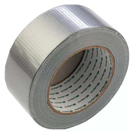 Лента клейкая армированная, 48 мм х 40 м, серебро Сибртех 888165 купить в Сургуте