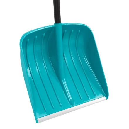 Лопата для уборки снега Palisad 61678, полипропилен, 450х450х1355 мм, алюминиевый черенок, усиленная, LUXE купить в Сургуте