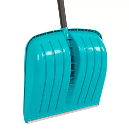 Лопата для уборки снега Palisad 61678, полипропилен, 450х450х1355 мм, алюминиевый черенок, усиленная, LUXE купить в Сургуте