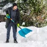 Лопата для уборки снега Palisad 61678, полипропилен, 450х450х1355 мм, алюминиевый черенок, усиленная, LUXE купить в Сургуте