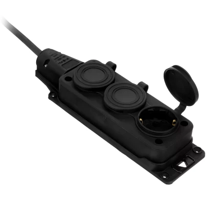 Удлинитель-шнур силовой Denzel Top Series, КГТТ, 20м, 3 розетки, 3 x 1,5 мм, 3 м 37422 купить в Сургуте