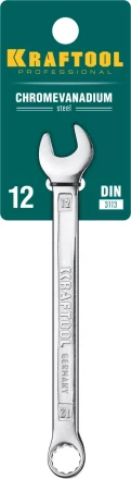 Ключи комбинированные KRAFTOOL, Cr-V, DIN 3113 27079-12 купить в Сургуте