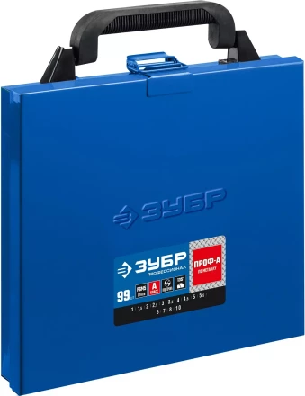 ЗУБР ПРОФ-А, 99 шт, (1-10 мм), сталь Р6М5, класс А, мет.бокс, набор сверл по металлу, Профессионал (29625-H99) купить в Сургуте