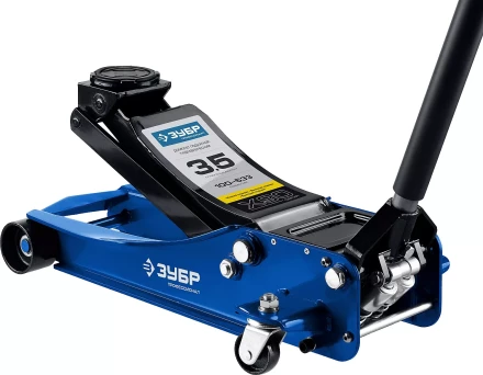 Домкрат гидравлический подкатной X90, 3,5т, 100-533мм, ЗУБР Профессионал 43054-3.5 43054-3.5 купить в Сургуте