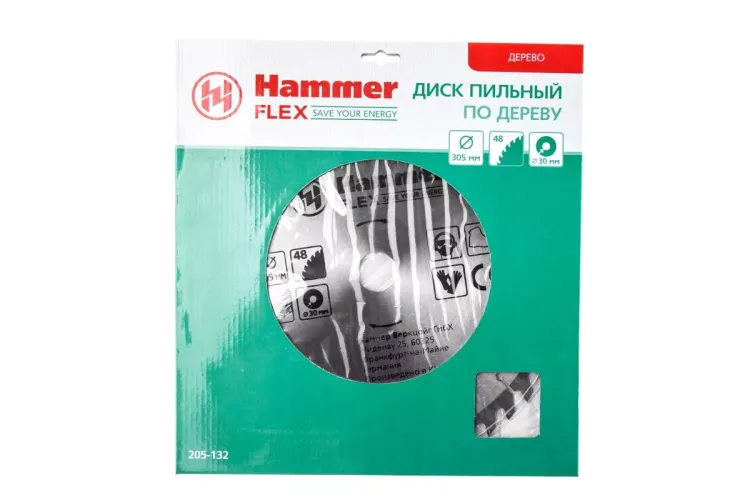 Диск пильный твердосплавный HAMMER Ф305х30мм 48зуб. купить в Сургуте