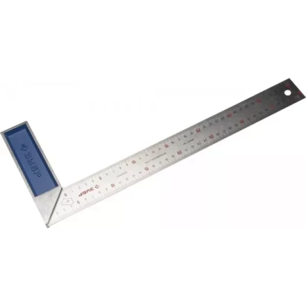 Угольник ЗУБР &quot;ЭКСПЕРТ&quot; столярный, гравированная шкала, алюминиевая рукоятка, нержавеющее полотно 37мм, 400мм 34393-40 купить в Сургуте