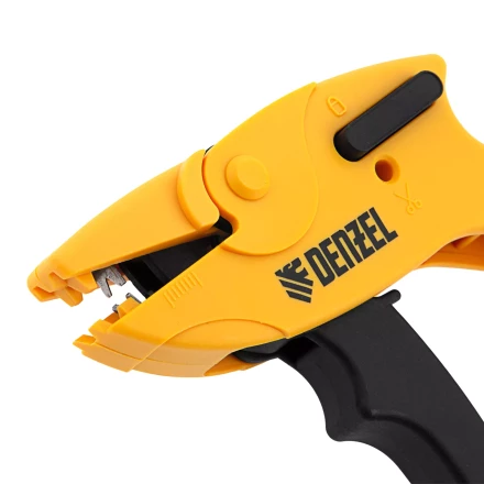 Щипцы для зачистки электропроводов, сечением 0,2-6 мм2, функция обрезания проводов Denzel 17741 купить в Сургуте