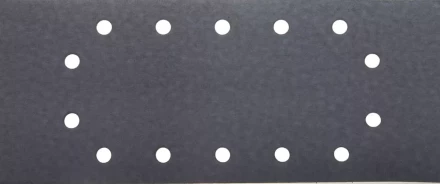 Лист шлиф. универсал. URAGAN с покрытием стеарата цинка, 14 отверстий по кругу, для ПШМ, P320, 115х280мм, 50шт 907-23104-320-50 купить в Сургуте